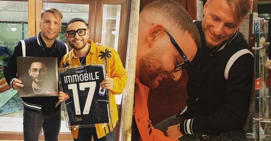 Immobile e Rocco Hunt, una serata tra amici con regali speciali