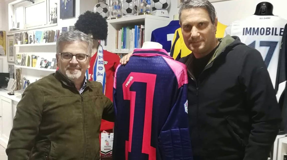 Taglialatela in vista al Museo del Calcio Andrea Fortunato