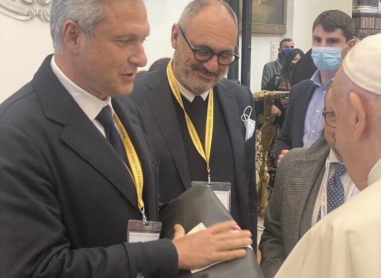 Giornata Mondiale per i poveri: Papa Francesco incontra l'ex Roma Fienga