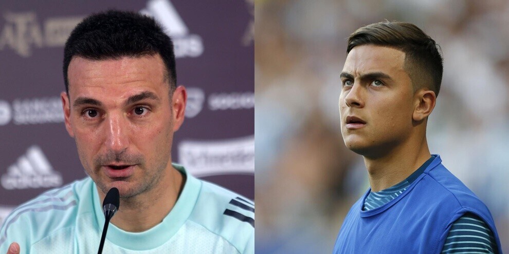 Scaloni e l'infortunio di Dybala: “Ha preso una botta con la Juve“