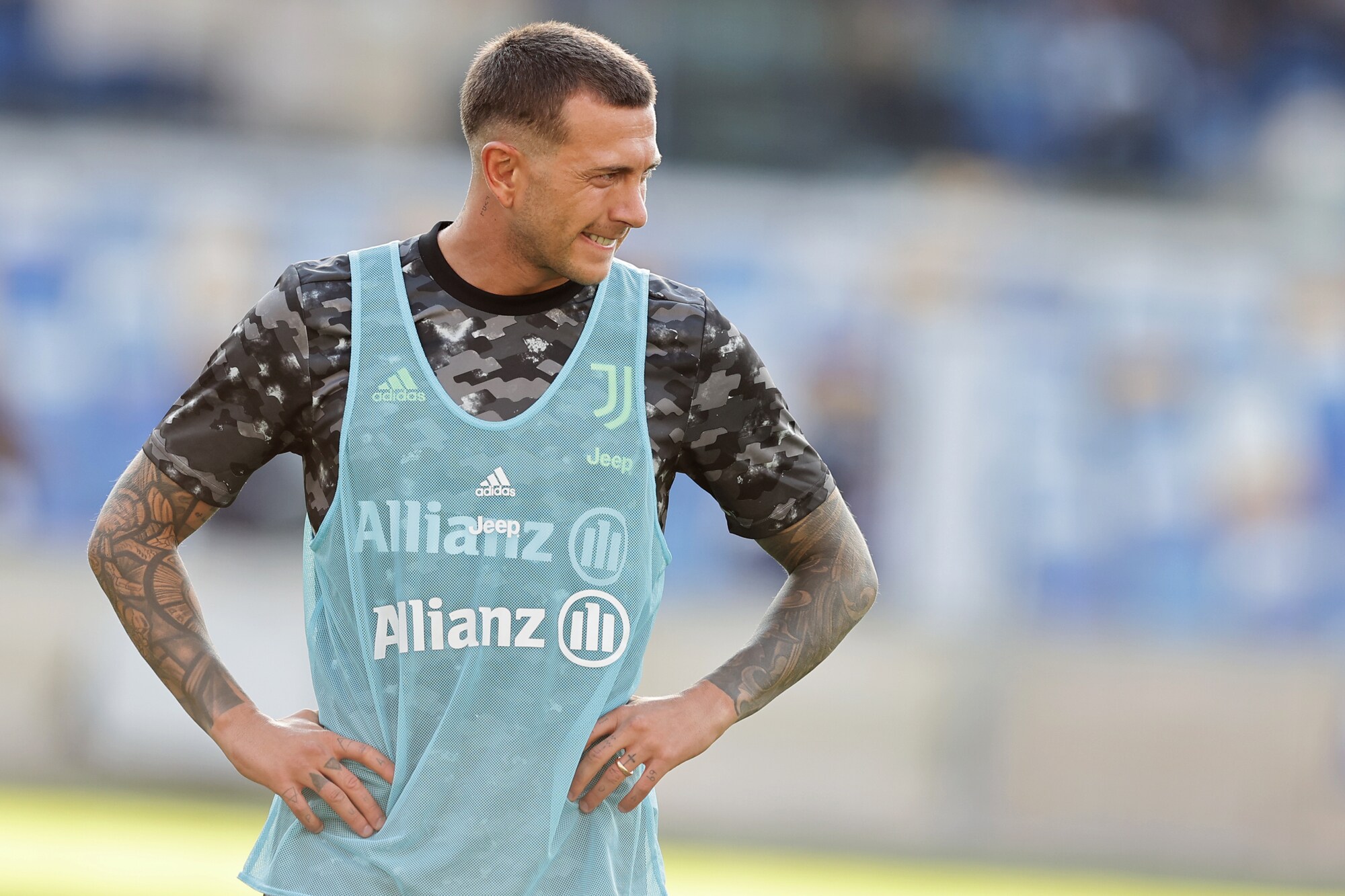 Juve, ripresa alla Continassa per la Lazio: si ferma Bernardeschi