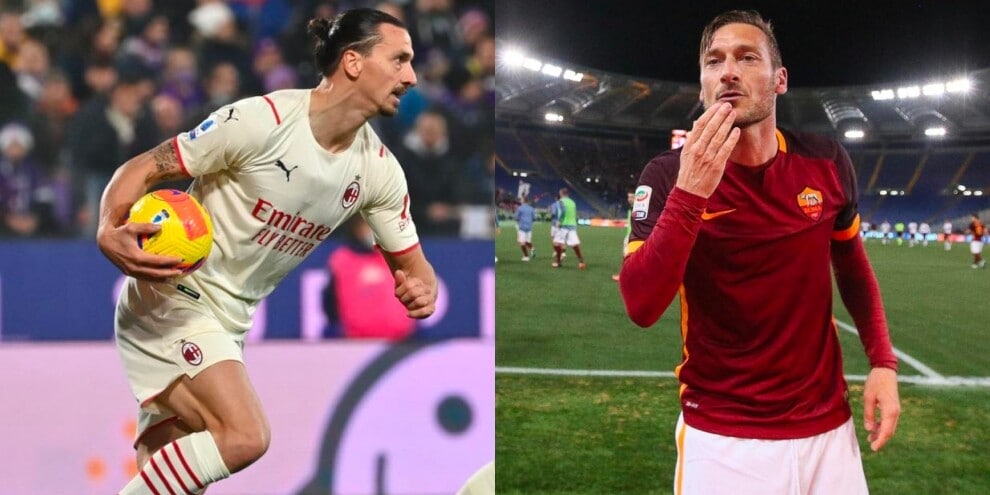 Ibrahimovic supera Totti: è sua la doppietta più “vecchia” della Serie A