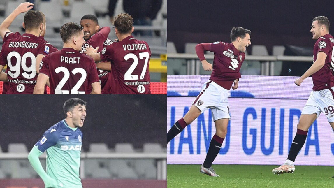 All'Udinese non basta una magia di Forestieri. Il Torino vince 2-1