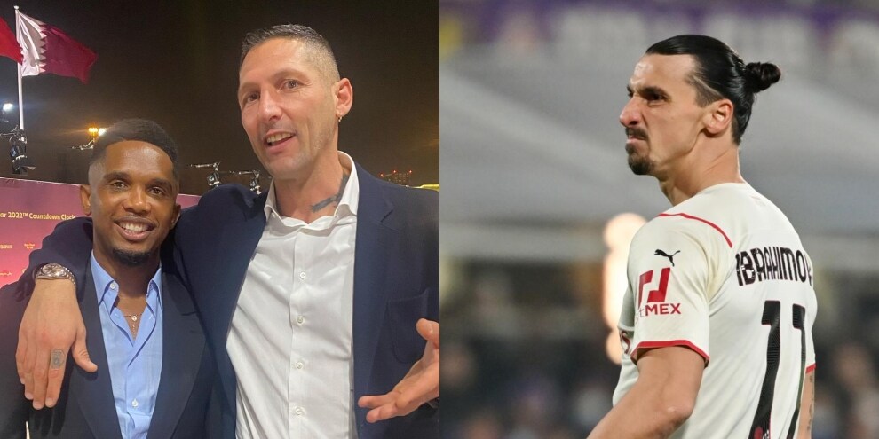 Materazzi scatenato: foto con Eto'o e frecciata a Ibrahimovic!