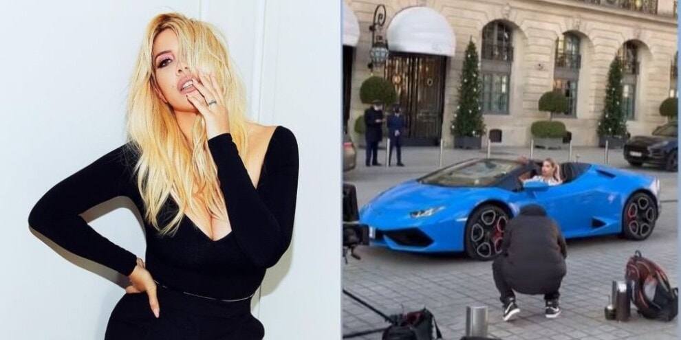 Wanda Nara shooting in Lamborghini: sarà il prossimo regalo da Icardi?