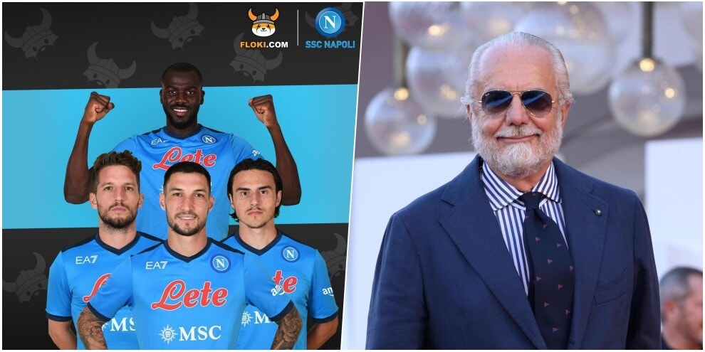 Napoli, Floki nuovo back sponsor sulla maglia