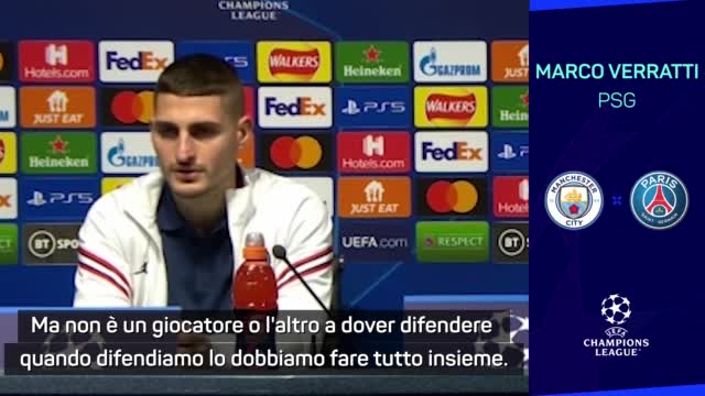 Verratti: "Difficile chiedere di difendere a Messi, Neymar o Mbappé"