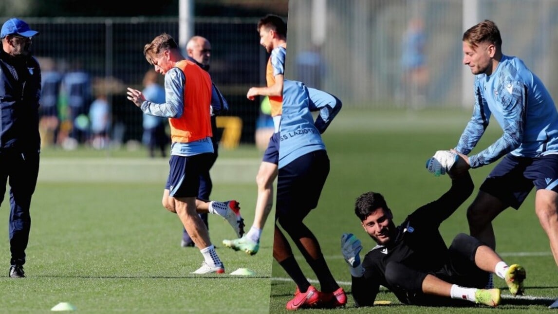 Lazio in campo pensando alla Lokomotiv: Immobile carico