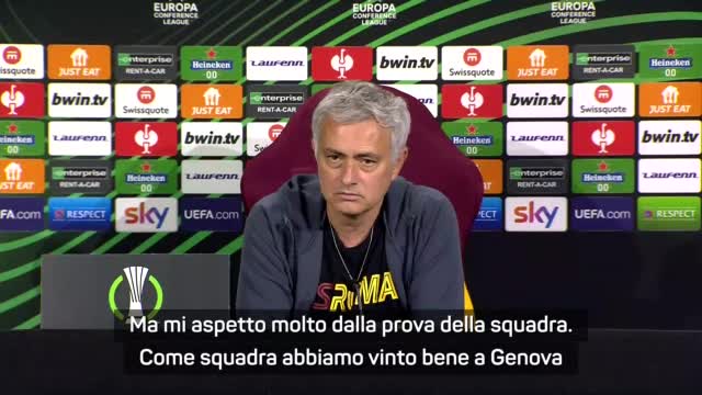 Mourinho: "Zaniolo? Mi aspetto giochi di squadra"