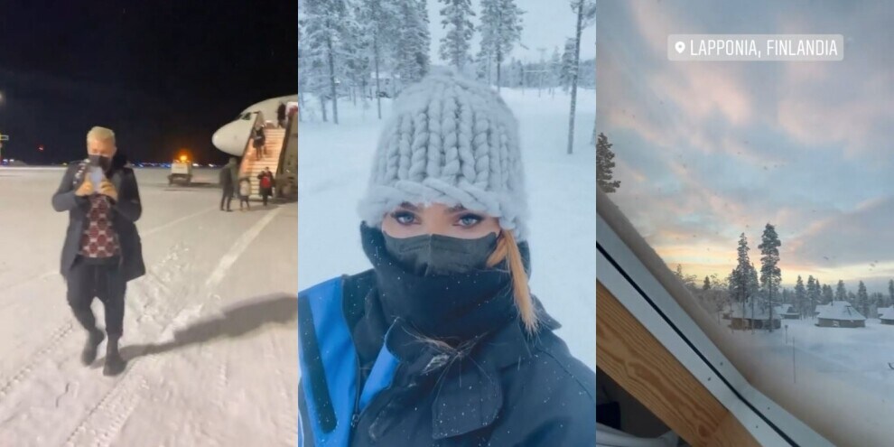 Ilary Blasi, il videodiario della vacanza in Lapponia