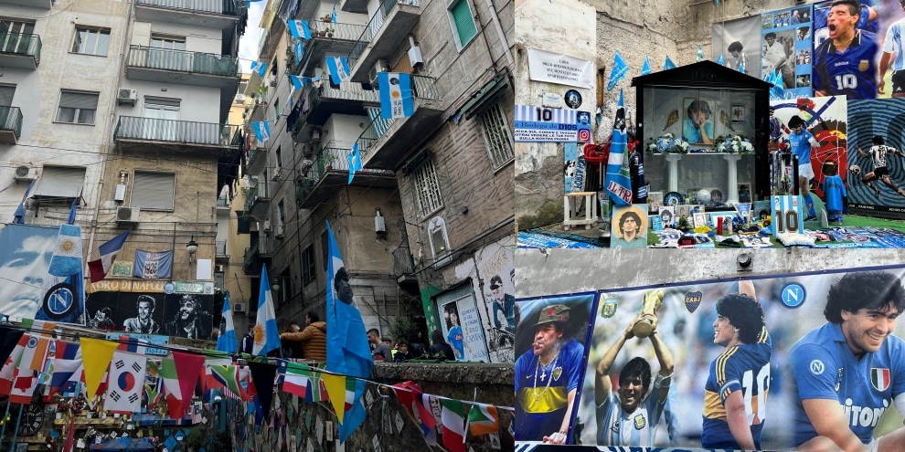 Napoli non dimentica Maradona: gli omaggi per le strade della città