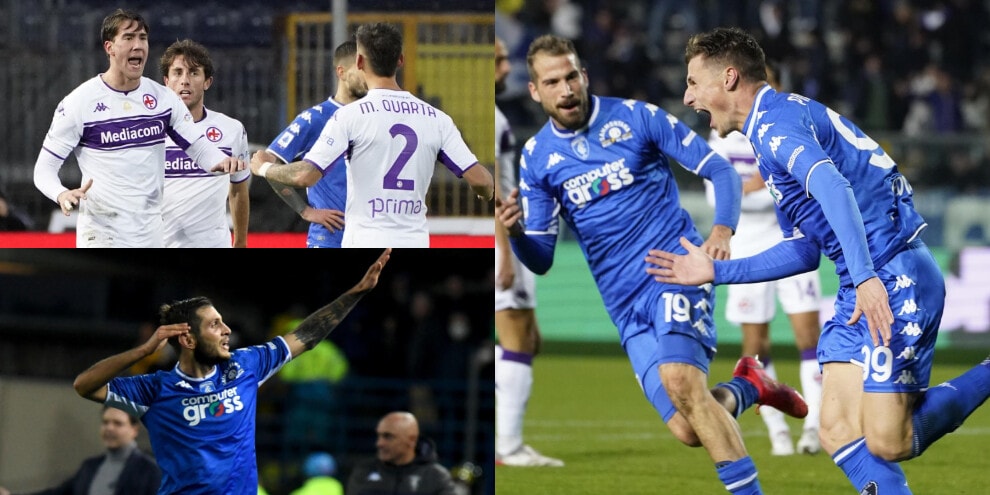 Vlahovic non basta alla Fiorentina. L'Empoli la ribalta nel finale