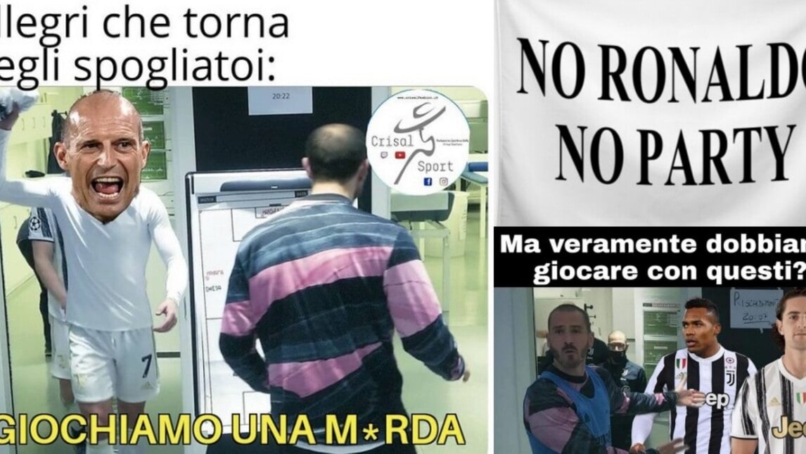 La Juve cade anche contro l’Atalanta: quanti sfottò sui social