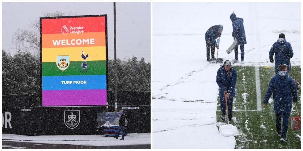 Burnley-Tottenham non si gioca: troppa neve, Conte riposa