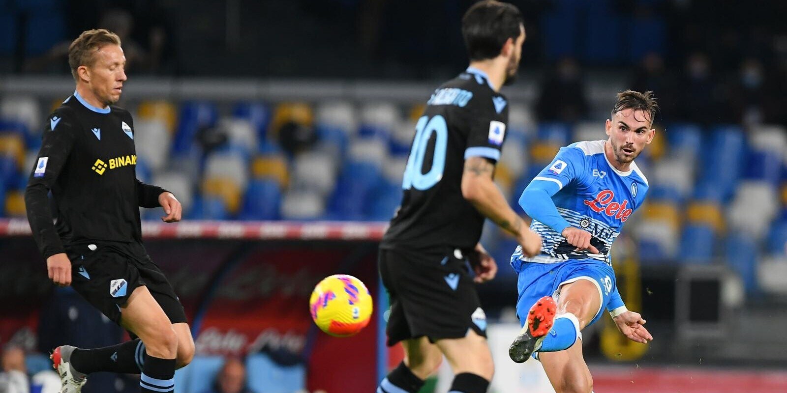 Napoli-Lazio, il 4-0 di Fabian Ruiz dopo 51 passaggi consecutivi!