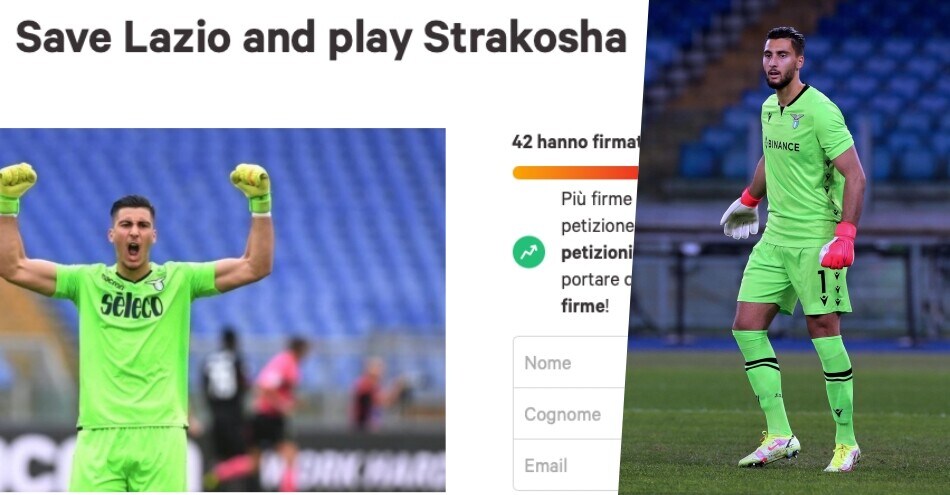 Lazio, i tifosi rivogliono Strakosha: scatta la petizione online