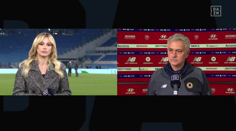 Mourinho non risponde alle domande, Diletta Leotta gli replica così
