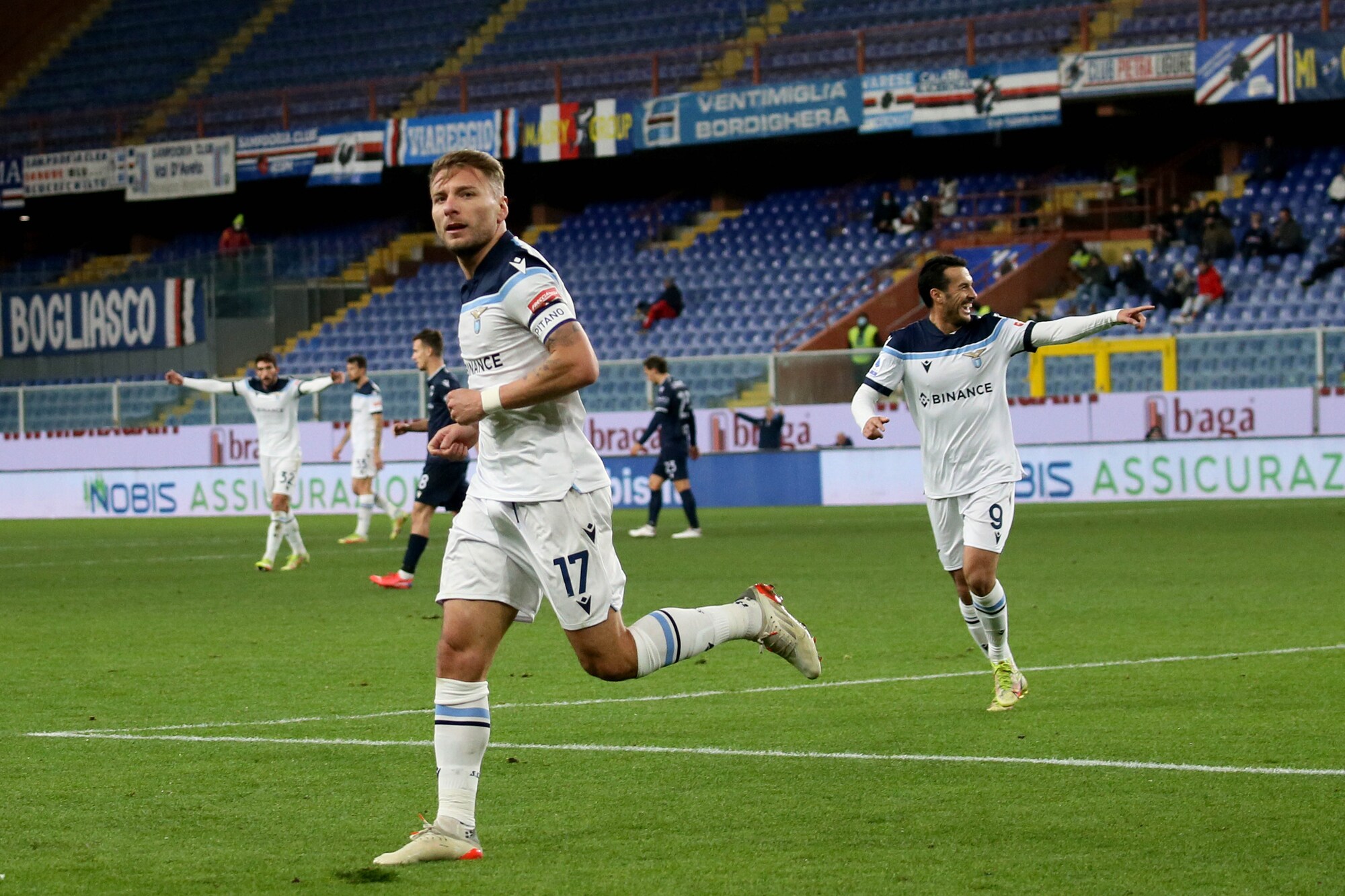 Immobile, doppietta poi lo stop: all’intervallo il cambio