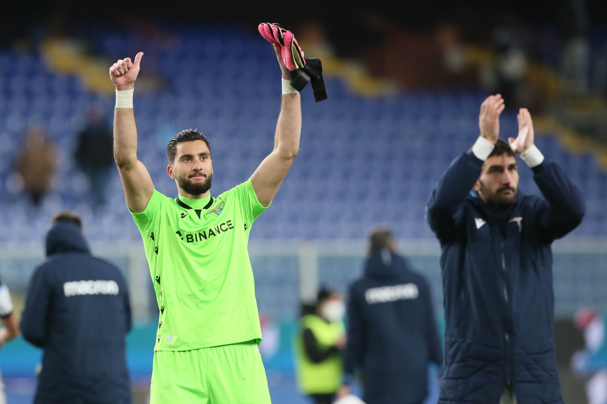 Lazio, riecco Strakosha: parate super e Reina applaude