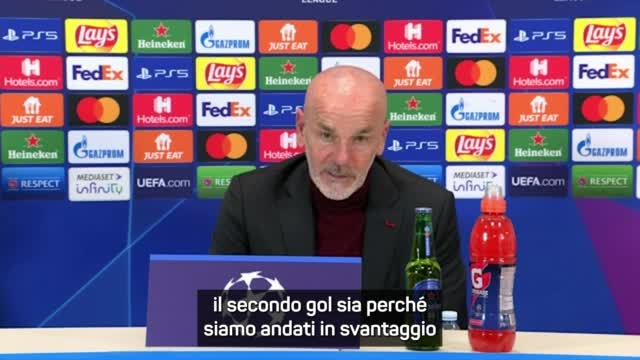 Pioli: "Troppo lenti nella gestione della palla" 