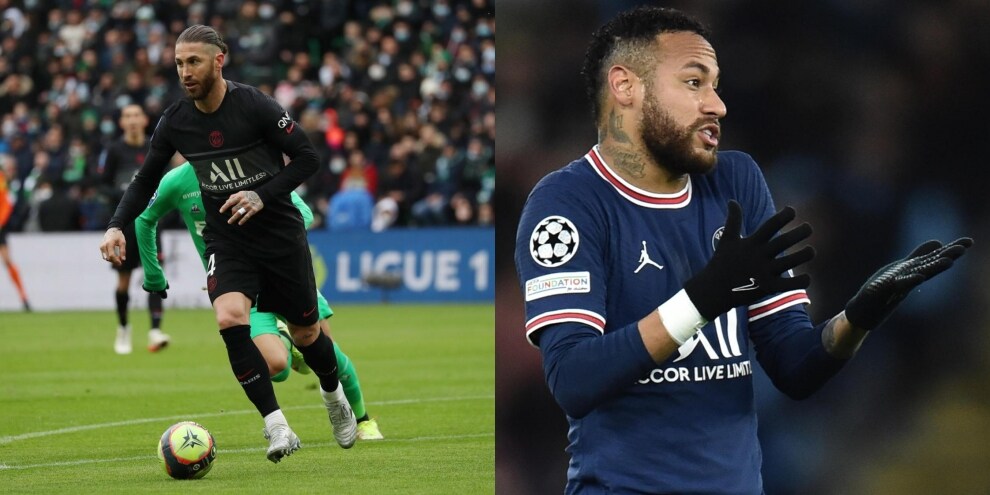 Psg, out sia Sergio Ramos che Neymar per la partita contro il Monaco