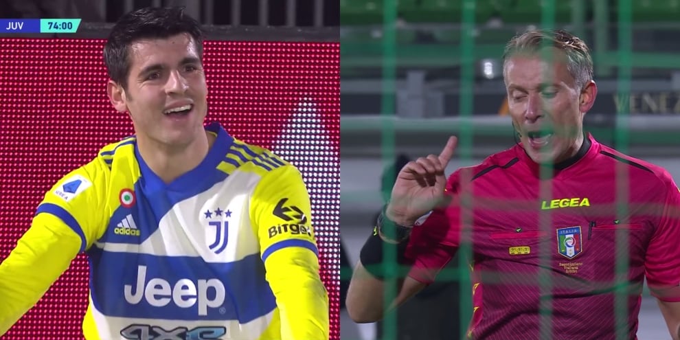 Venezia-Juve, la frase di Valeri a Morata che chiedeva il rigore
