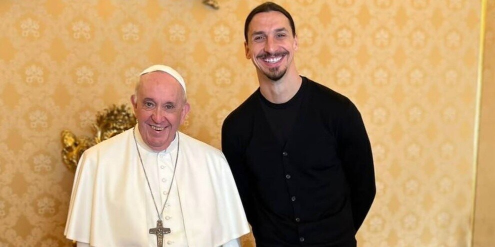 Ibrahimovic da Papa Francesco, che incontro: “Peace and love”