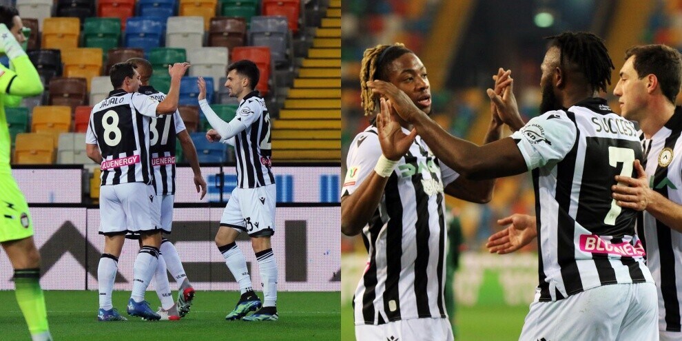 Coppa Italia, troppa Udinese per il Crotone: Cioffi agli ottavi