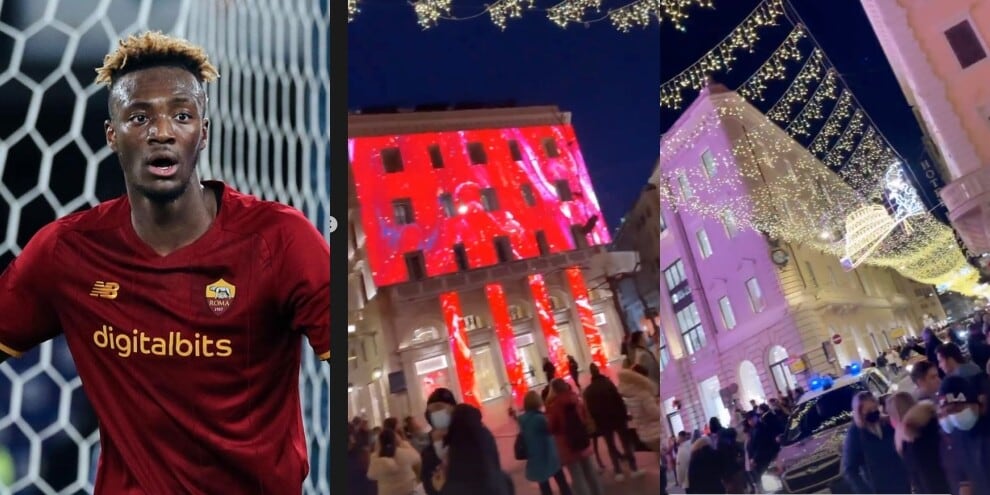 Roma, Abraham passeggia a Via del Corso. I tifosi non lo riconoscono