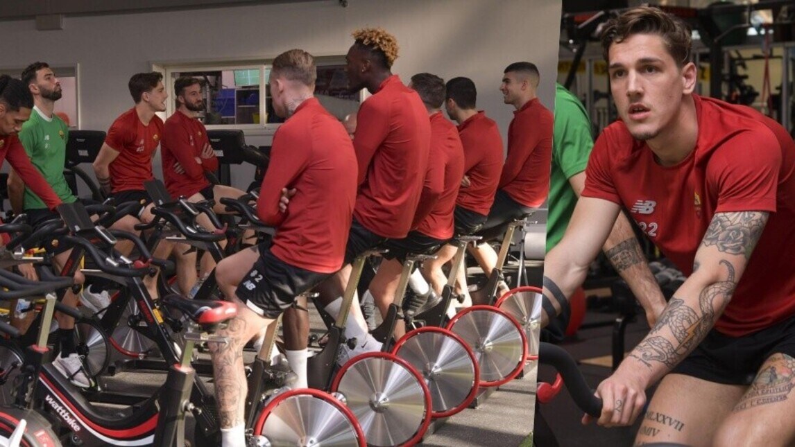 Da Abraham a Zaniolo, la Roma di Bergamo scarica in palestra