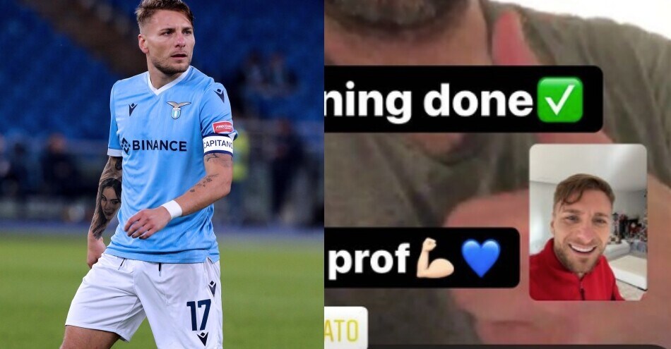 Immobile, allenamento a casa aspettando il rientro