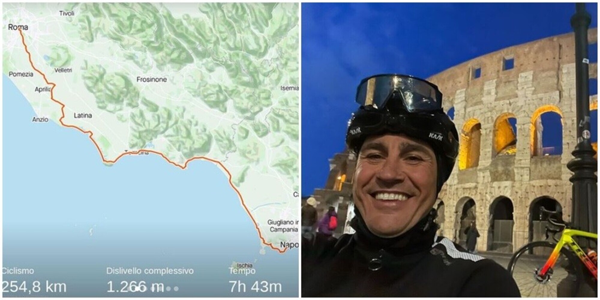Cannavaro in bici da Napoli al Colosseo: Totti apprezza, Perrotta 'non ci crede'