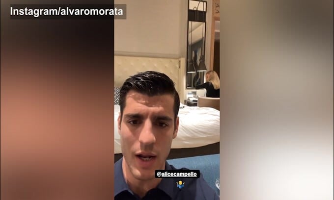 Alvaro Morata rimprovera Alice: "Sempre in ritardo.."