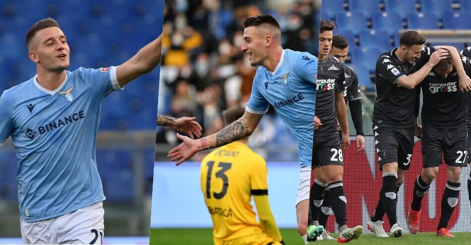 Lazio di rimonta, ma con l'Empoli è solo 3-3