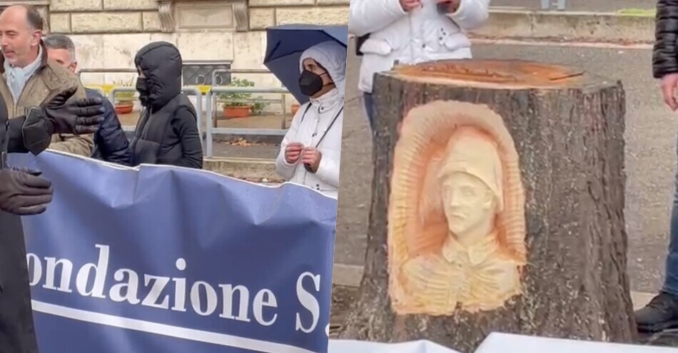 Lazio, svelato l'omaggio al fondatore Bigiarelli