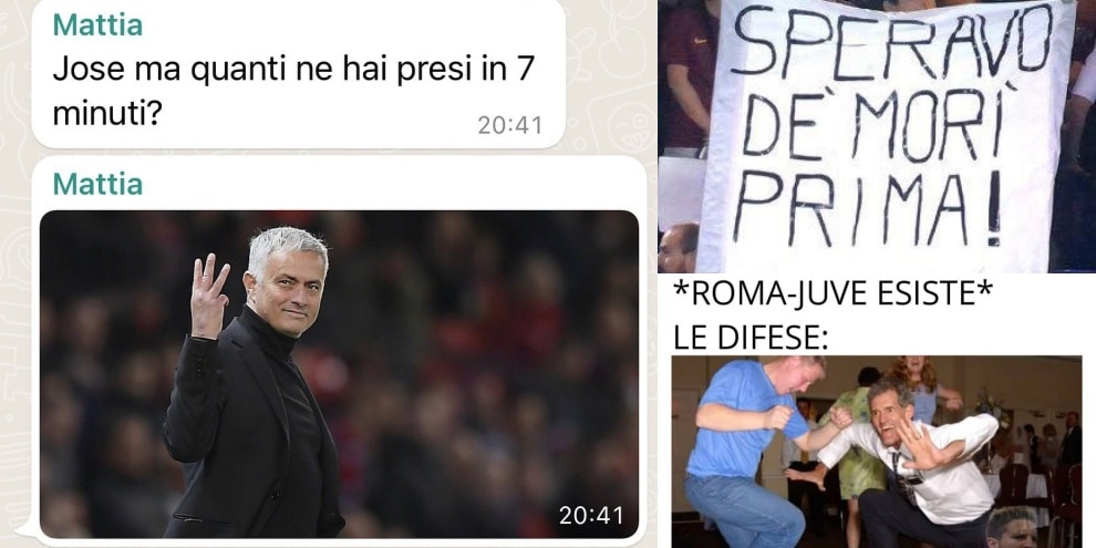 Psicodramma Roma: la sconfitta con la Juve scatena i social