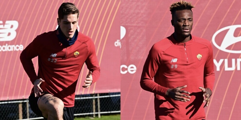 Zaniolo e Abraham al lavoro: torna la coppia d’oro di Mourinho