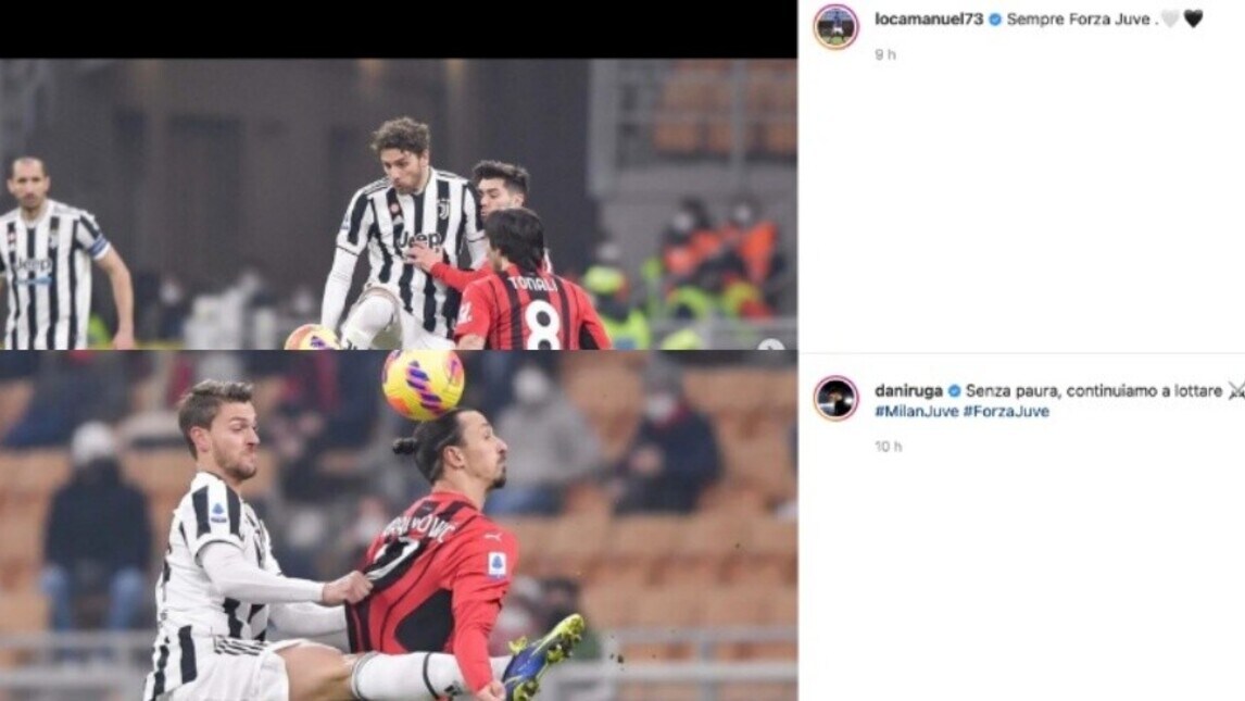 Milan-Juve, le reazioni social dei bianconeri dopo lo 0-0 del Meazza