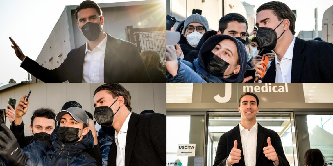 Vlahovic, accoglienza da star al J Medical: tifosi della Juve in delirio!