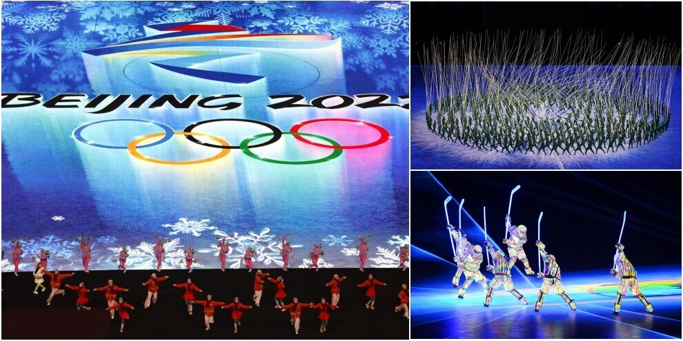 Olimpiadi Invernali, che spettacolo a Pechino per la cerimonia d'apertura