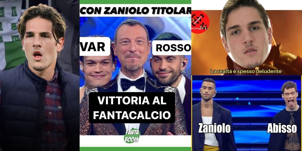 Zaniolo, dal gol all'espulsione: e i social si scatenano