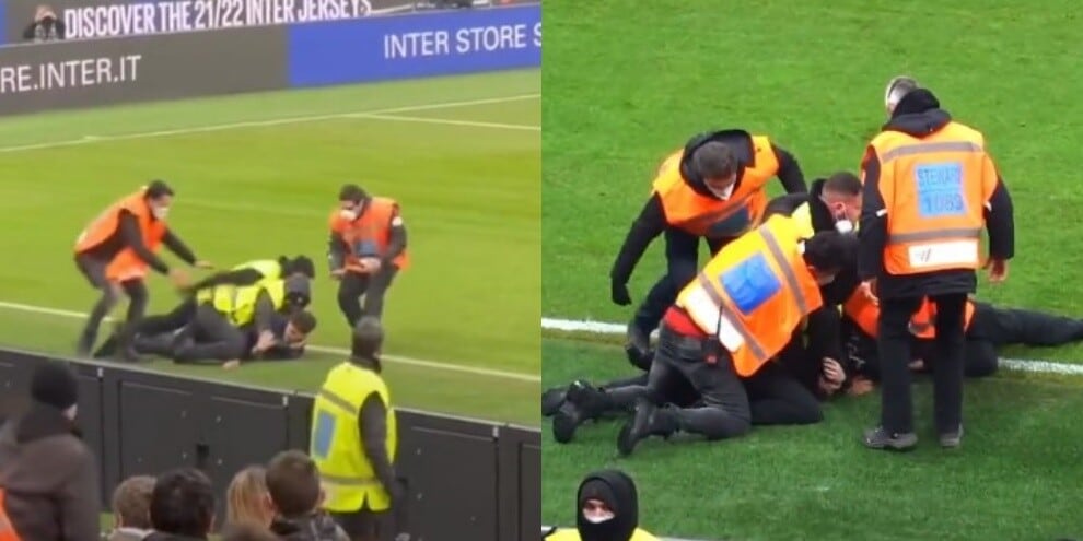 Inter-Milan, tifoso picchiato dallo steward: è polemica