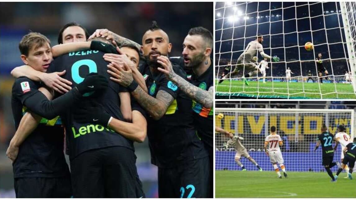 Dzeko e Sanchez colpiscono la Roma: Inter in semifinale