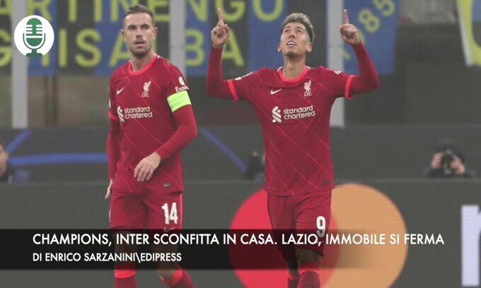 Champions, Inter sconfitta in casa. Lazio, Immobile si ferma