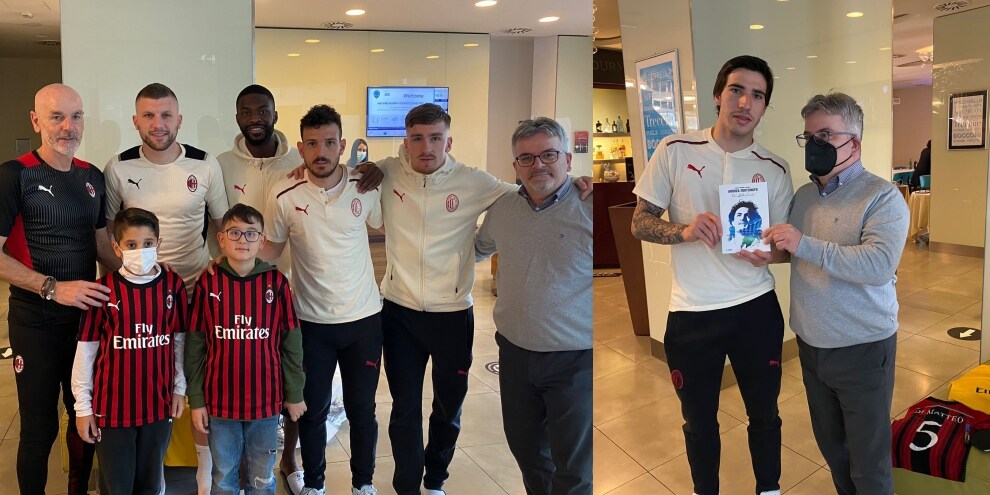 La fondazione Fioravante Polito nel ritiro del Milan: ai calciatori donata la biografia di Andrea Fortunato