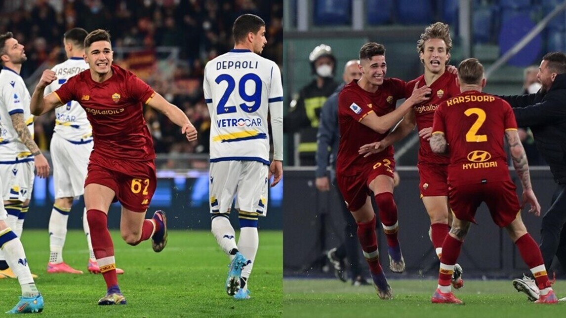 Volpato-Bove da sogno: una Roma in emergenza rimonta 2 gol al Verona
