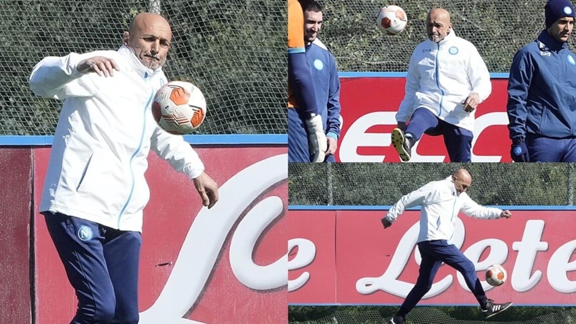 Napoli al lavoro per il Barcellona: in campo dà spettacolo... Spalletti!