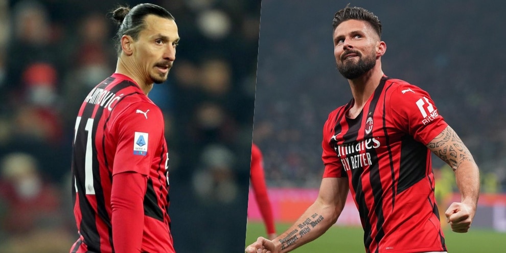 Napoli-Milan, Ibra c'è ma inizia Giroud