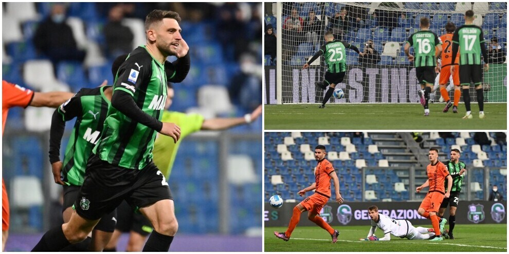 Poker Sassuolo allo Spezia: Berardi show, doppietta e 100° gol in A