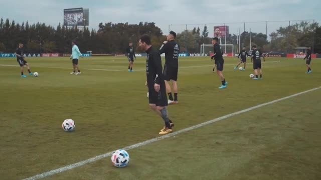 Argentina, l'allenamento di Messi e compagni in vista del Venezuela